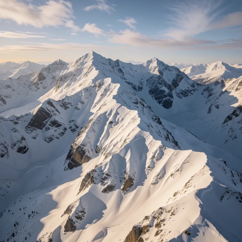 Snow-covered peaks of the Remarkables