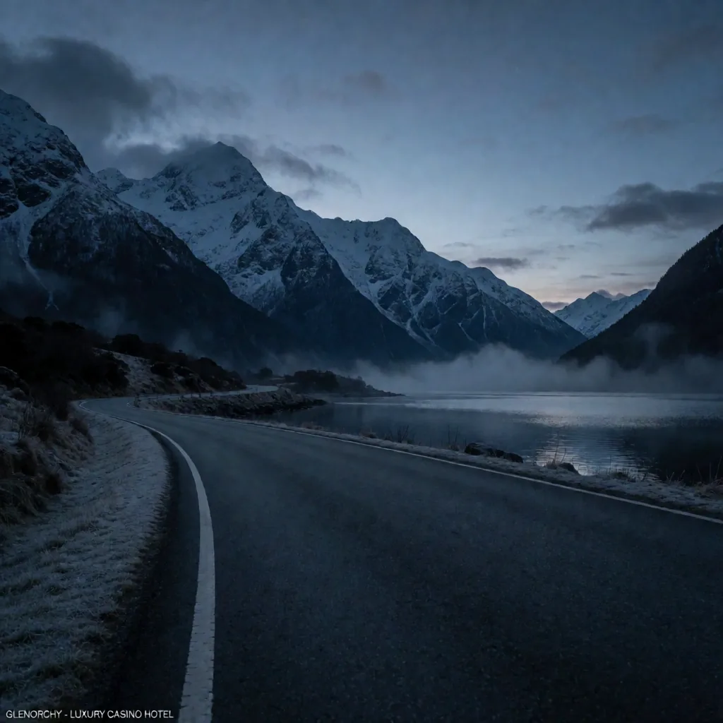 The scenic drive to Glenorchy